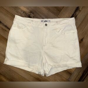 Hollister White Jean Shorts